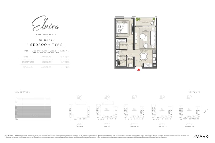 floor-2 Emaar Elvira Dubai in Jumeirah Village Circle