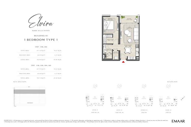 floor-3 Emaar Elvira Dubai in Jumeirah Village Circle