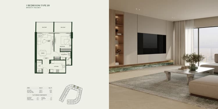 floor-31 Binghatti Hillcrest Arjan Dubai by Binghatti Developer