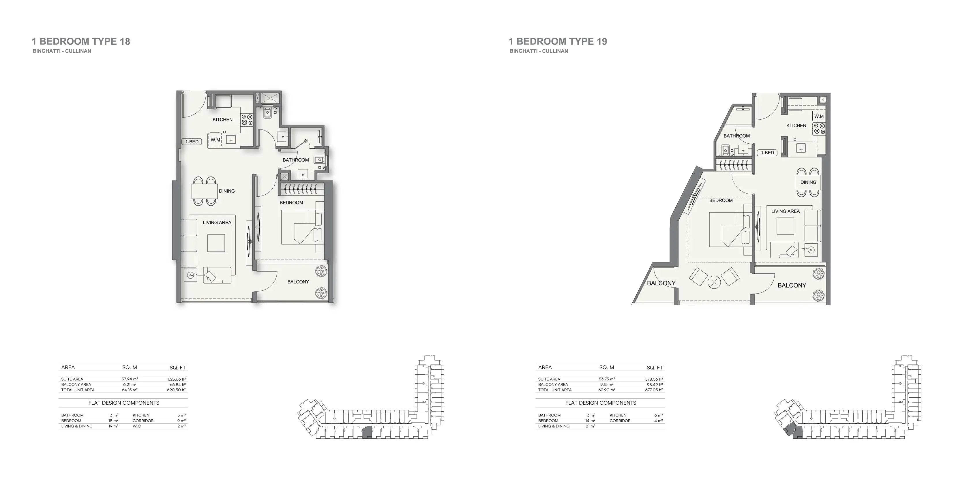 Binghatti cullinan residential floor plan