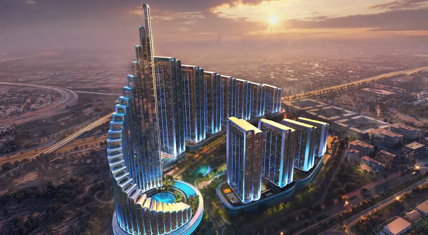 Mercedes benz places binghatti city