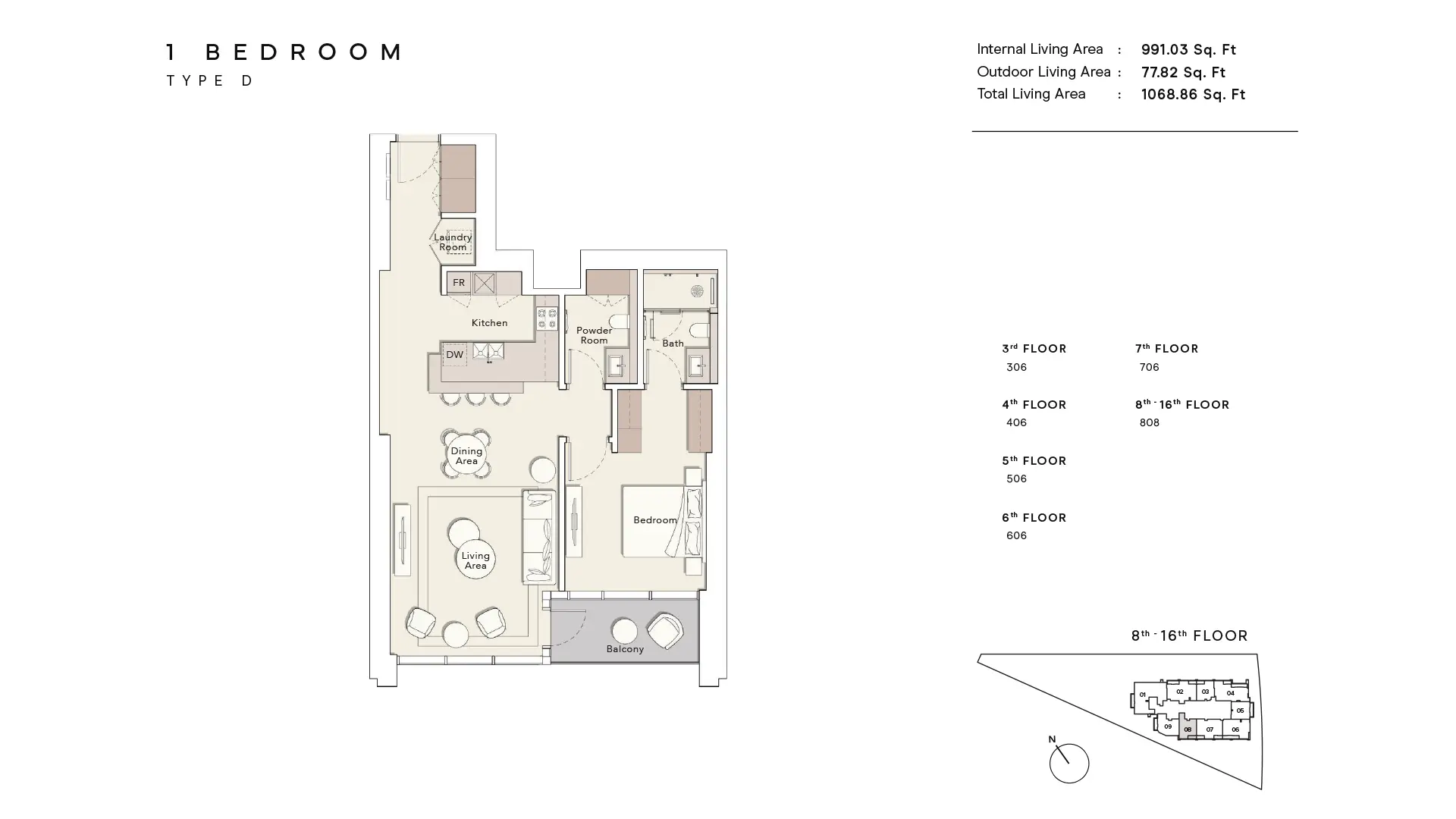 One River Point floor plan 19