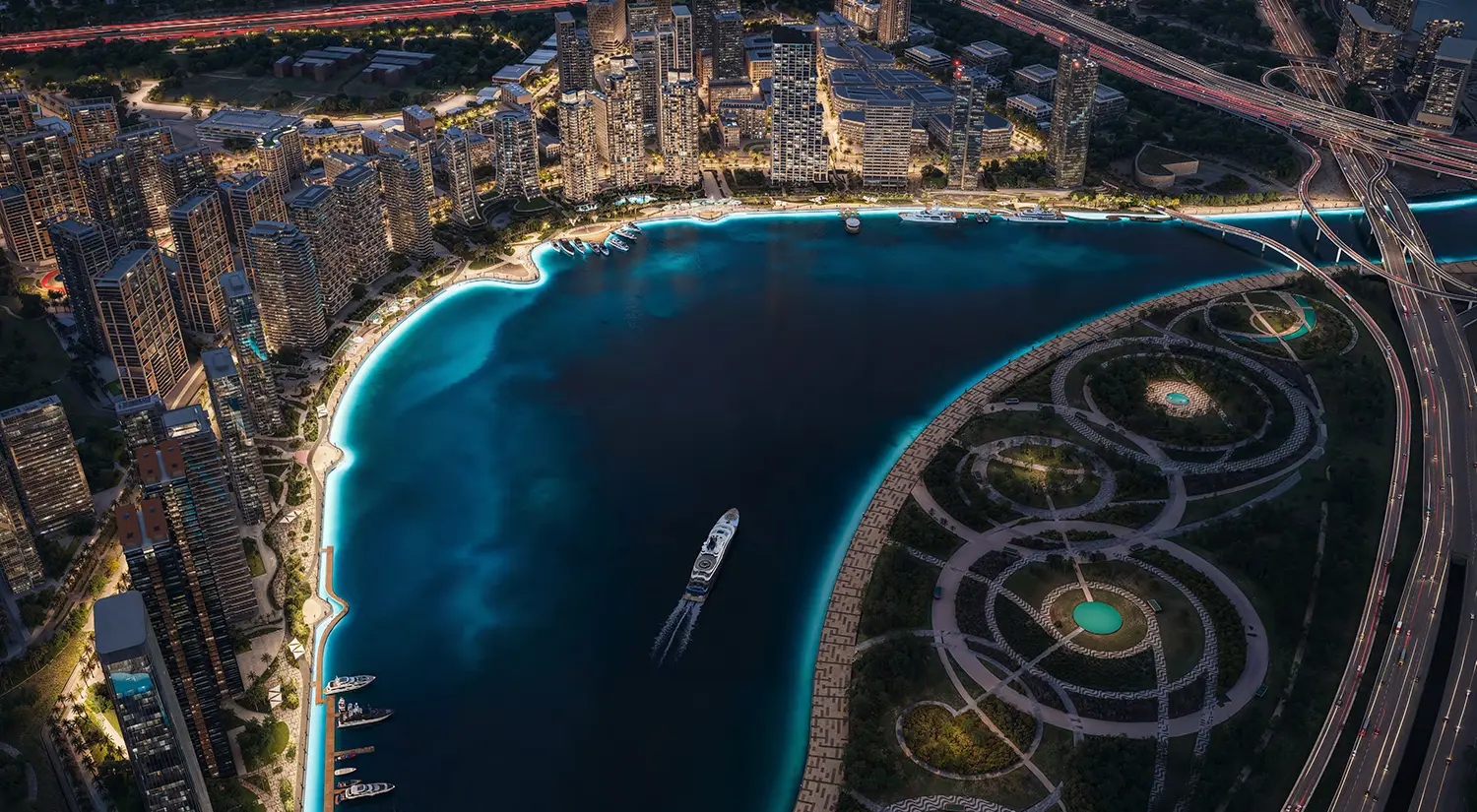 A luxury living meets serene waterfront